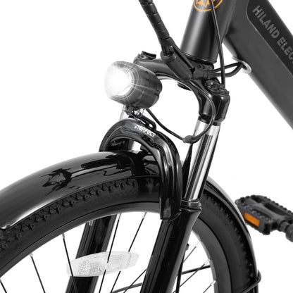 Electric Bikes for Adults, 500W 26 Inch Cruiser E-Bike Motor 20MPH, Suspension Fork 36V 7.8AH Removable Battery Black